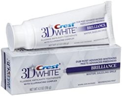 Creme dental Crest 3D White Brilliance - creme dental branqueador de dentes