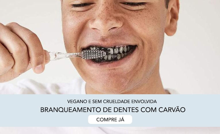 Dentes brancos com carvão de dentes branqueamento gel e creme dental